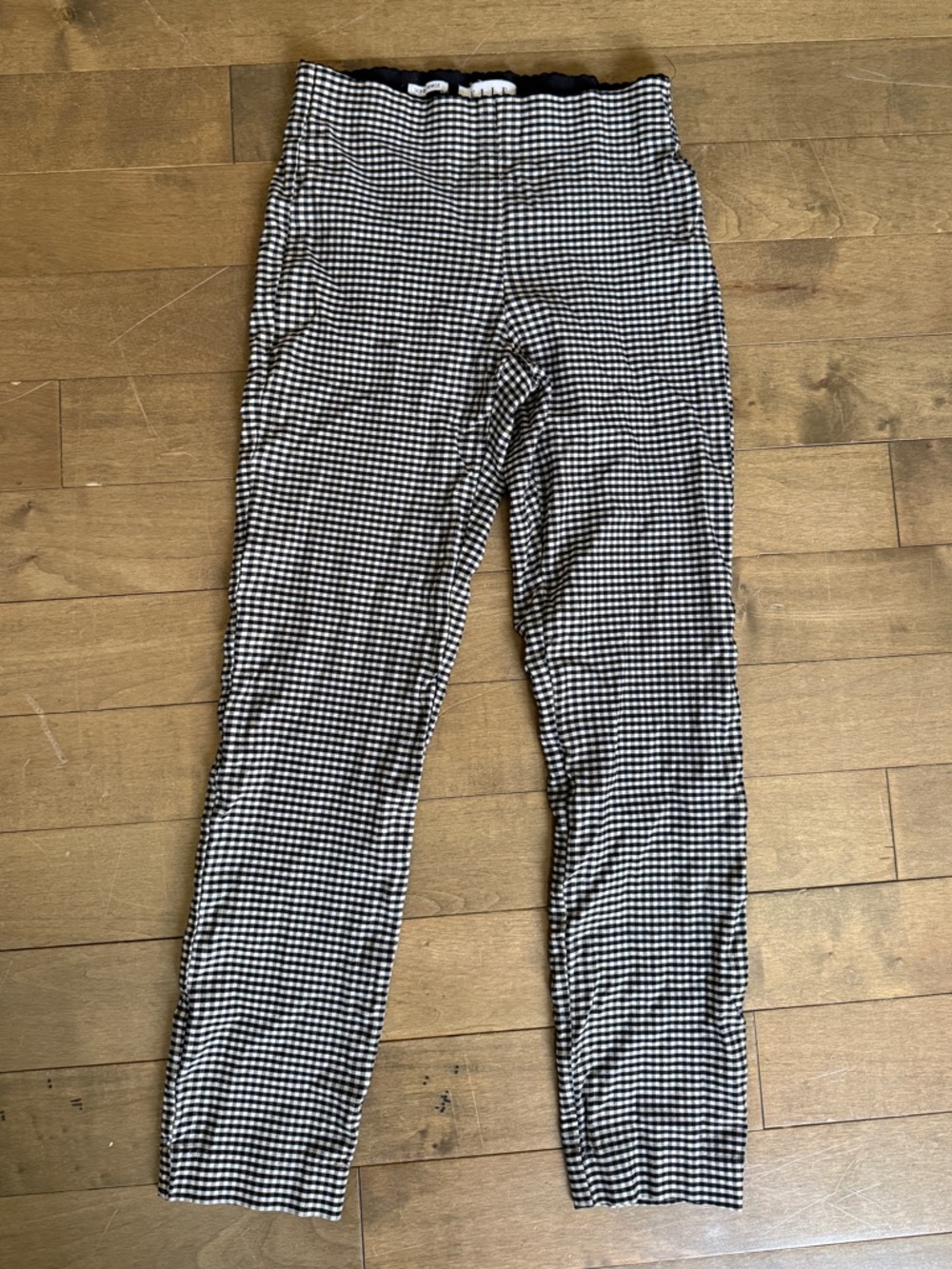 Elle Black and White Gingham Leggings